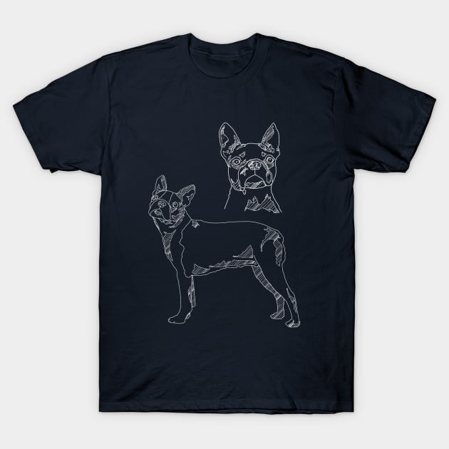 Boston Terrier T-Shirt by blurryfromspace